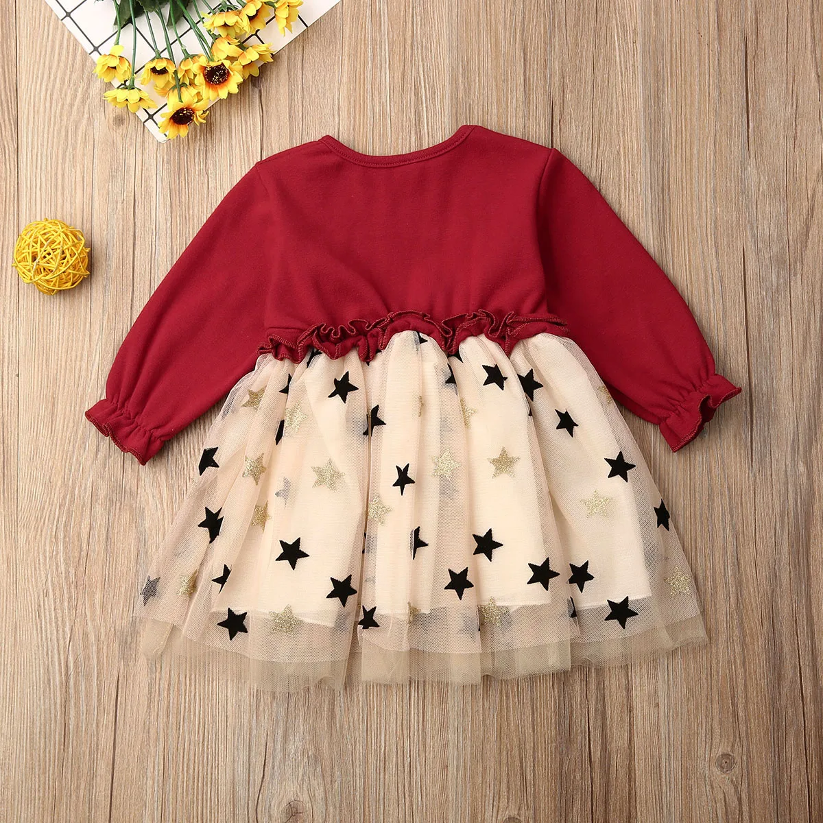 Новинка 2019 года Лидер продаж детское платье с длинными рукавами для маленьких