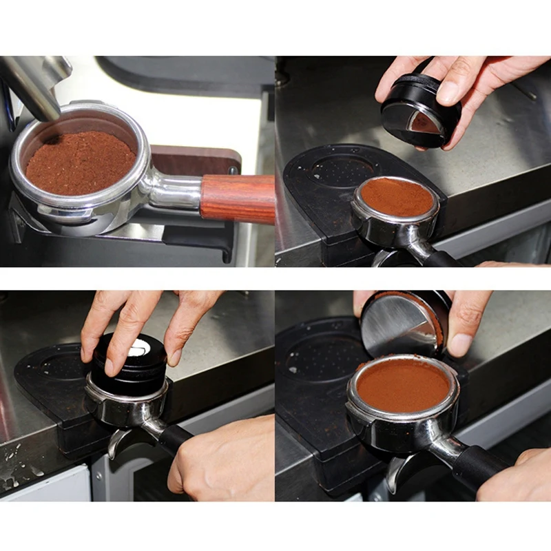 

58mm Dual Head Coffee Tamper Distributor Leveler Tools Coffee Bean Press Tool Coffee Powder Hammer for Espresso Coffee