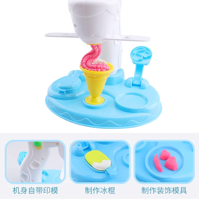 DIY игровой домик игрушки машина для мороженого Цвет глины Фул пластилиновые