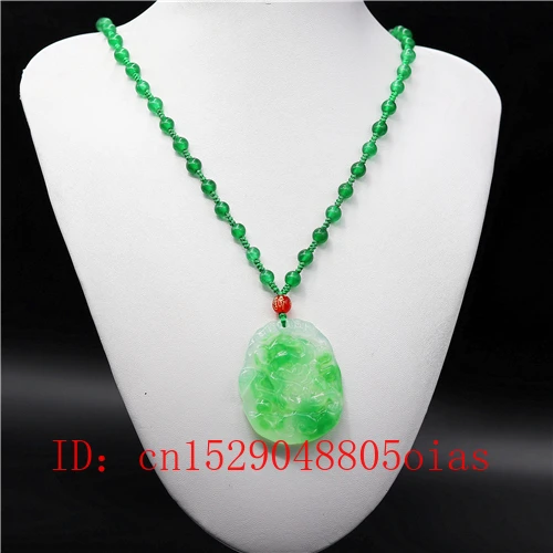 Ожерелье с подвеской в виде дракона из нефрита и нефрита|Подвески| |