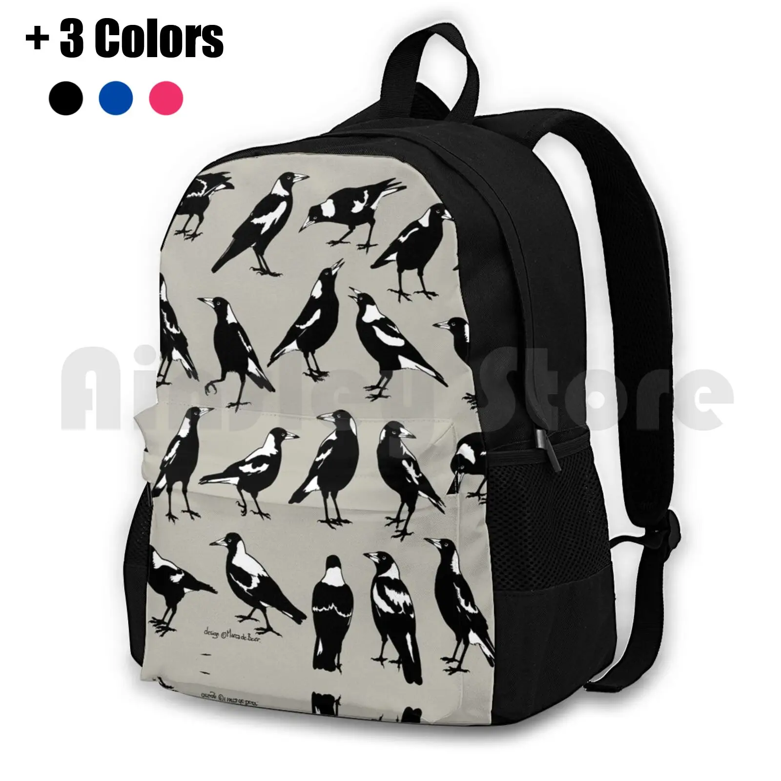 

Australian Magpies-Tee Shirts , Other Apparel & Homewares Outdoor Hiking Backpack Riding Climbing Sports Bag Australian Magpie