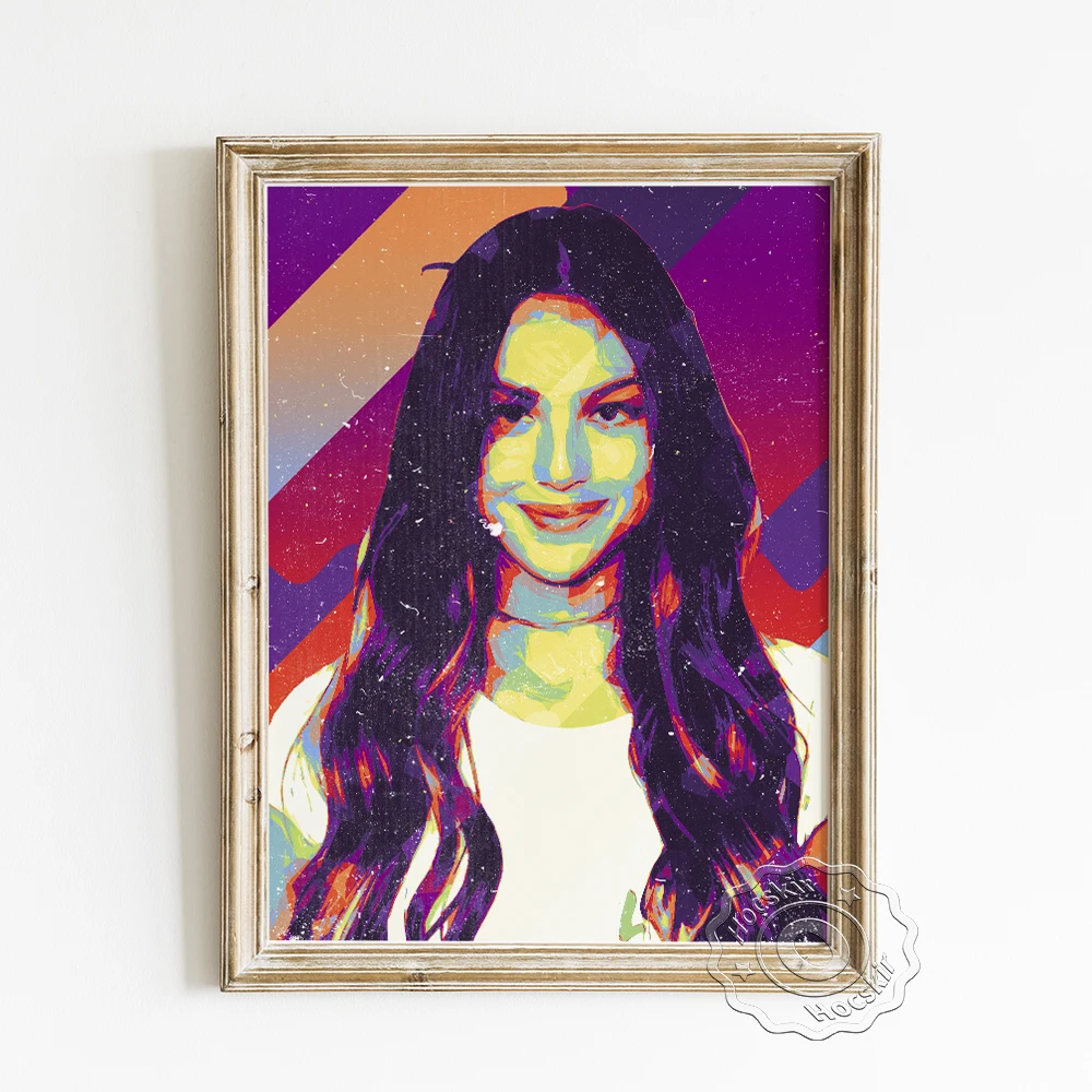 

Singer Olivia Rodrigo Star Portrait Poster, Pop Music Fans Collection Club Wall Picture, Pretty Girl Abstract Modern Home Decor