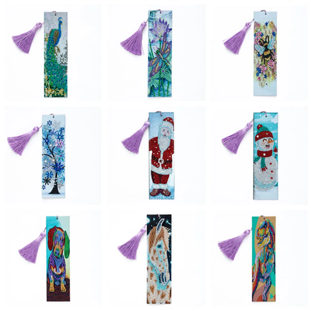 

Санта-Клаус лошадь павлин шаблон Закладка Mosic вышивка алмазная живопись наборы дети канцелярские принадлежности с рождественской тематико...