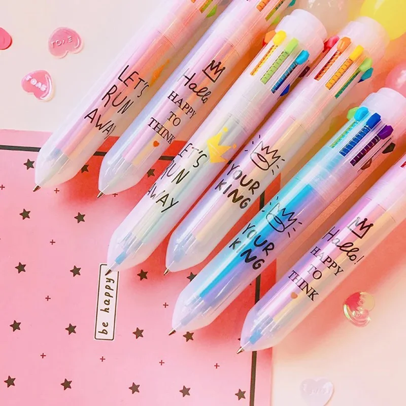 

Красочные милые шариковые шарики, шариковая ручка, канцелярские принадлежности, милые красочные гелевые ручки DJA99