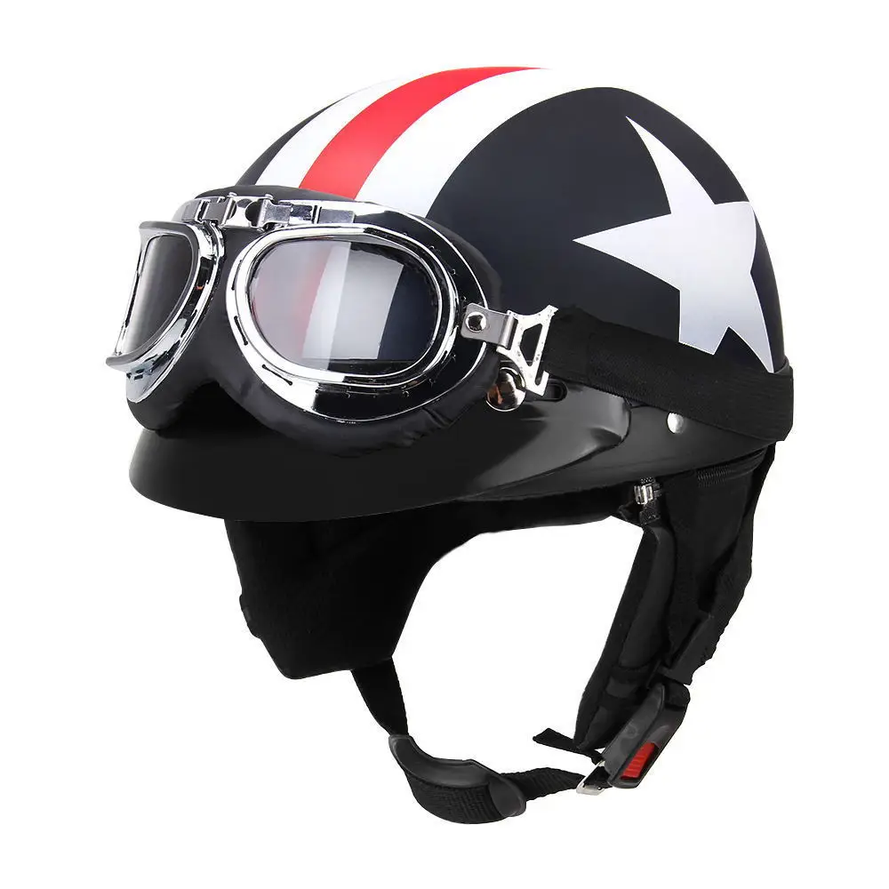 Полуоткрытый уход за кожей лица Винтаж moto rcycle шлем Ретро casco capacete ciclistas шлемы с