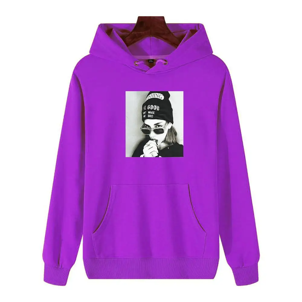 Casual Women Sweetshirts White Long Sleeve Tops Pink Pocket Autumn Winter Korean Style Woman Hoodies Black Print Sweet A Capuche