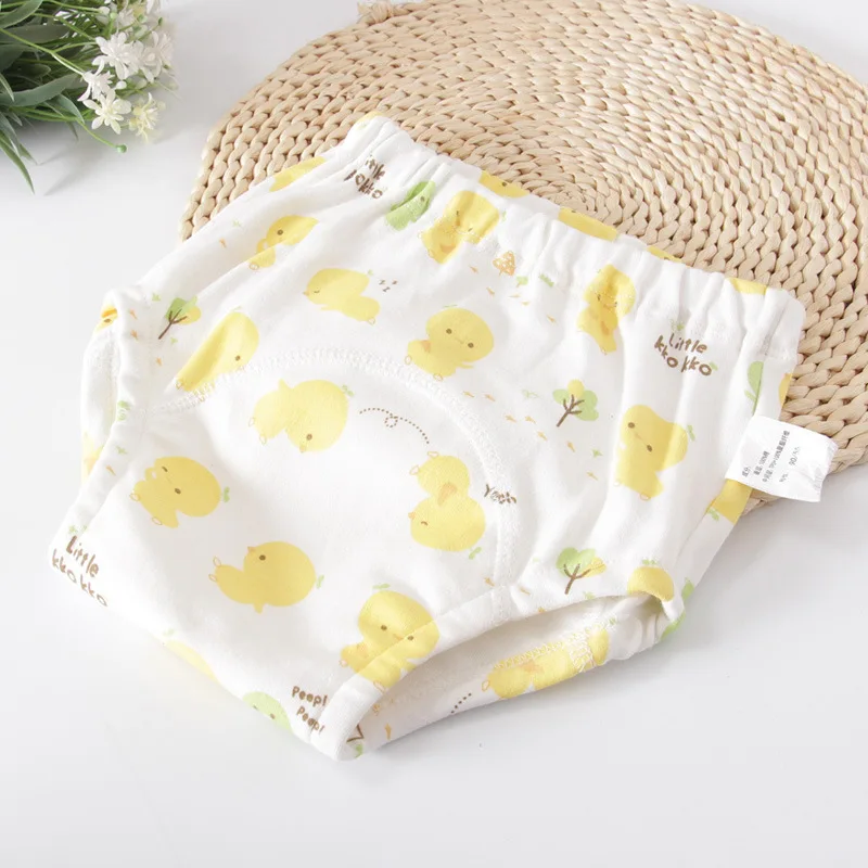 6 слойные хлопковые детские тренировочные брюки водонепроницаемое нижнее белье