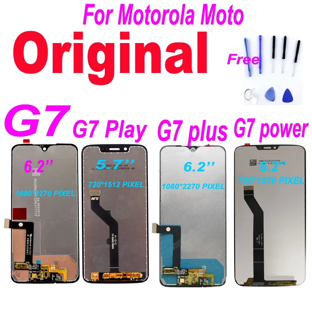 Оригинальный ЖК дисплей для Motorola Moto G7 Power XT1955 Plus сенсорный экран дигитайзер Play