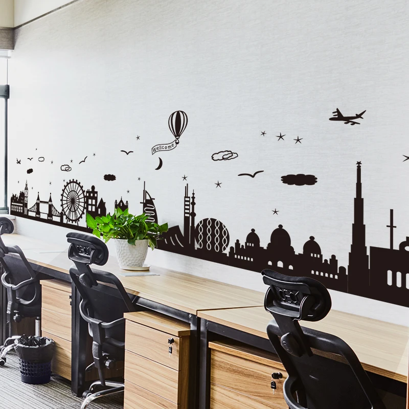 [SHIJUEHEZI] европейские конструкции опорная доска наклейки для детской комнаты