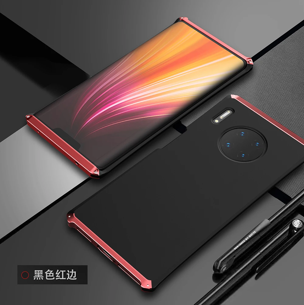 Текстурированный противоударный металлический каркас пластик для huawei P20 P10 Plus алюминиевый сплав p10Plus mate 30 10 Honor V8 V20 бампер с подарком