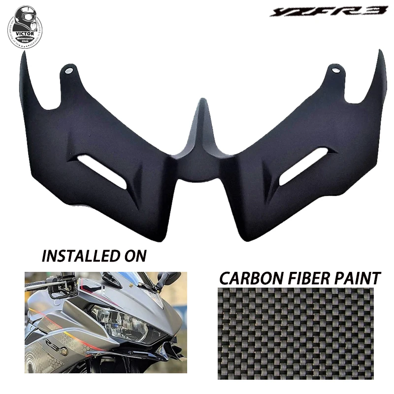 

Suitable For Yamaha Motorcycle Aerodynamic Fairing Front Cover Carbon Fiber Style Motorcycle Wind Wing 2014-2018