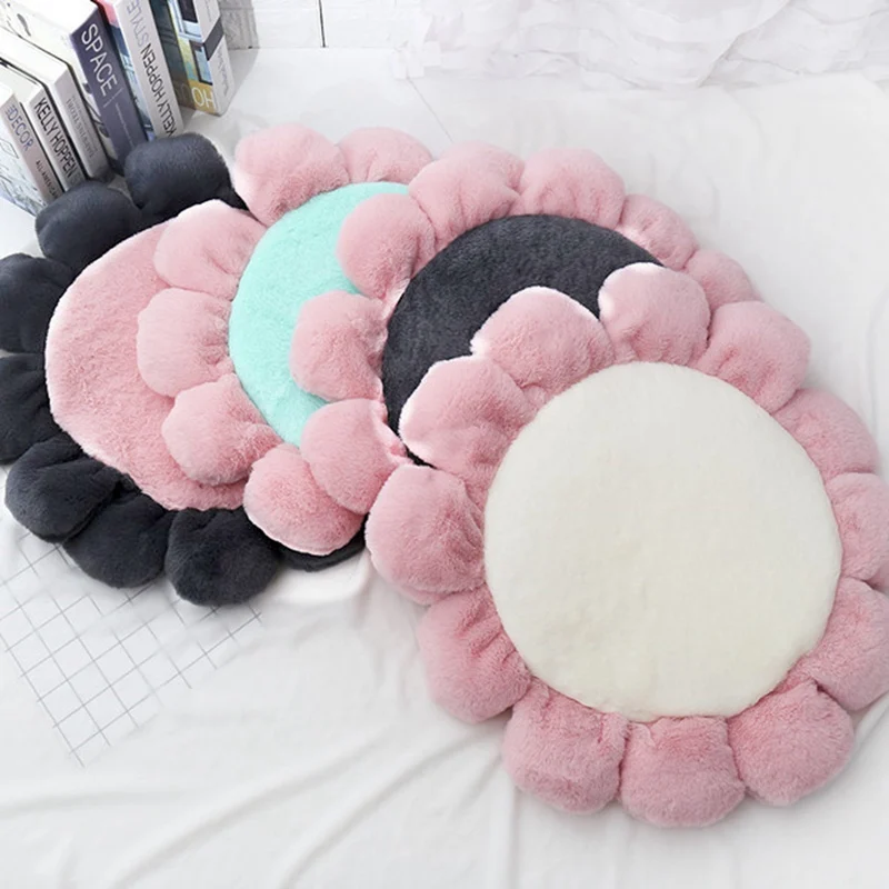 

Winter pet cat and dog supplies cartoon suede cushion soft cat mattress dog mattress round delivery room mat dog cat litter mat