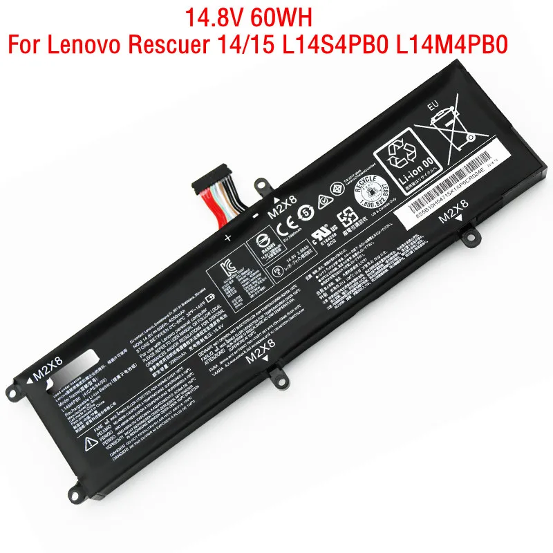 

Аккумулятор L14M4PB0 L14S4PB0 для ноутбука, 14,8 В, 60 Вт/ч