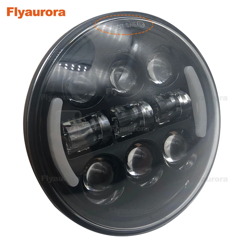 Светодиодная мотоциклетная лампа для фар 15 см/5 75 дюйма