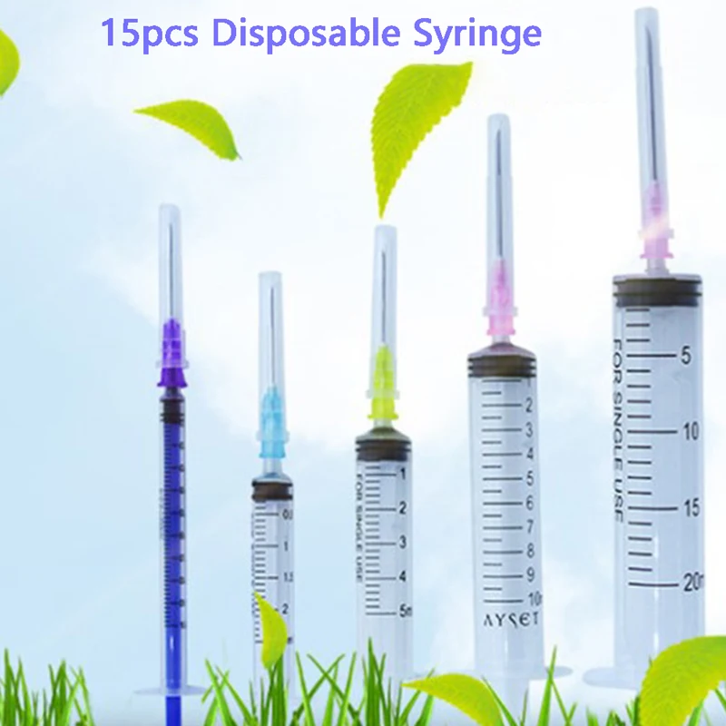 Одноразовый пластиковый ветеринарный шприц с иглами для домашних животных ферм