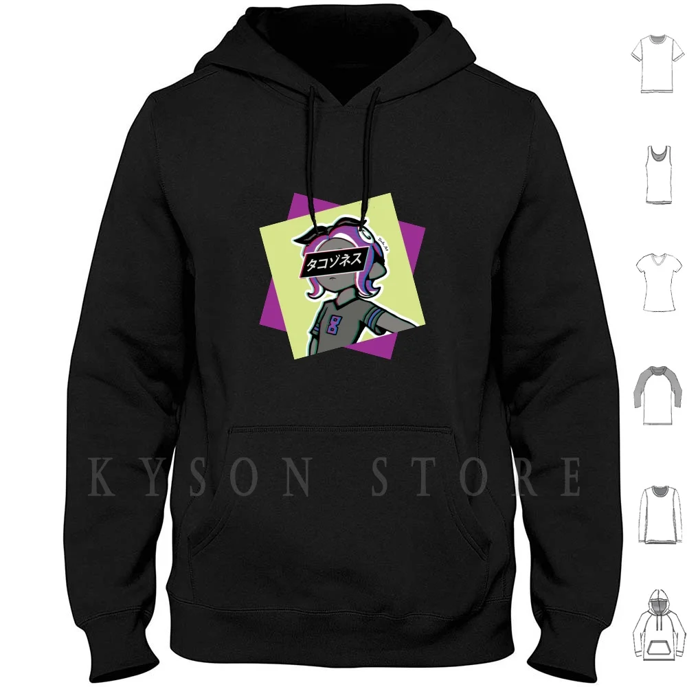 

Octoling-Splatoon 2-Sad Japanese Aesthetic ( Purple Ver. ) Hoodie long sleeve Splatoon Splatoon 2 Nintento Gaming