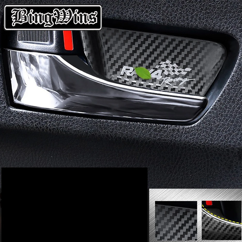 

BeingWins Car styling For Toyota RAV4 2014-2019 inner door bowl stainless steel door wrist protection patch