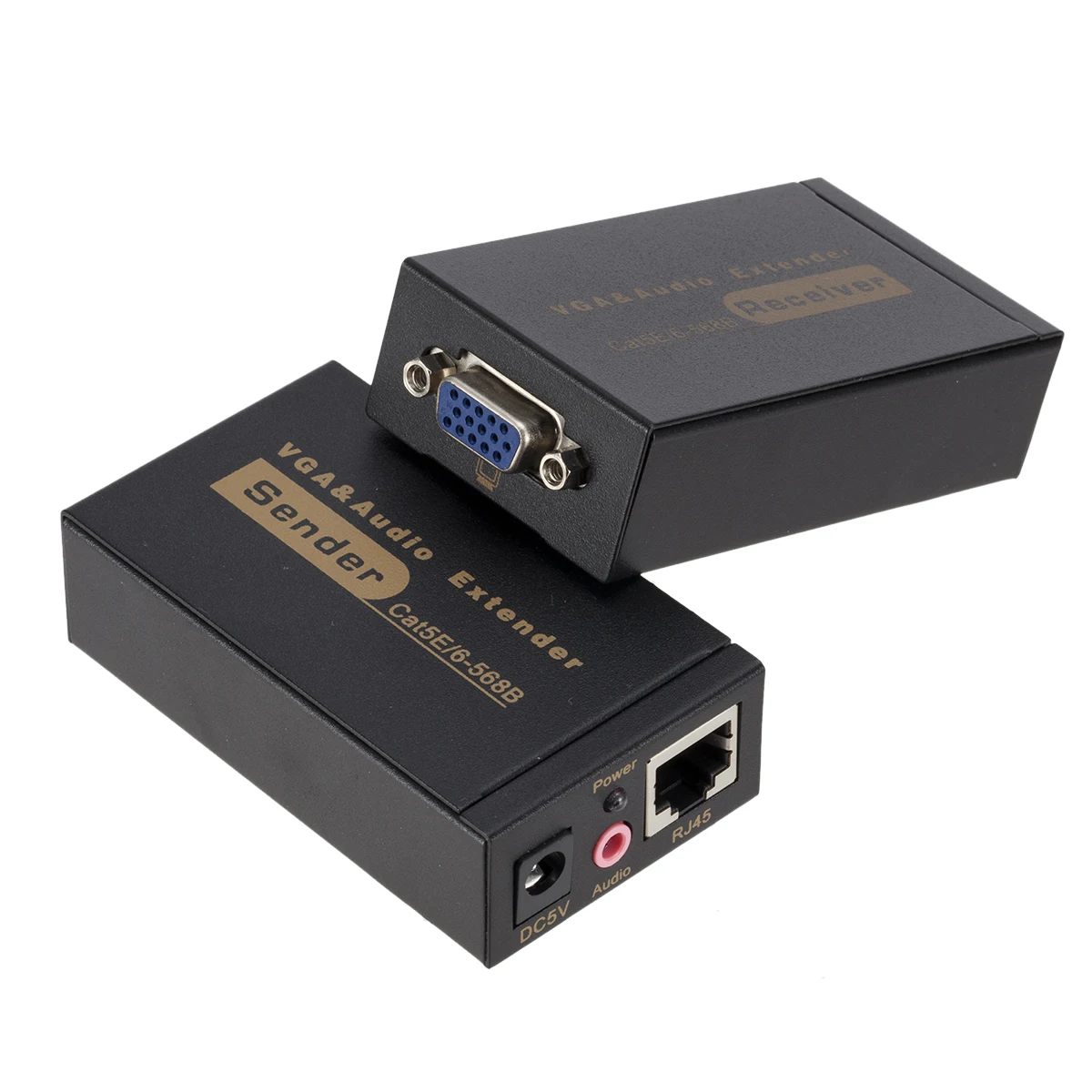 VGA 100MS усилитель сигнала Сетевой удлинитель 100M в RJ45 с аудио адаптер|Компьютерные