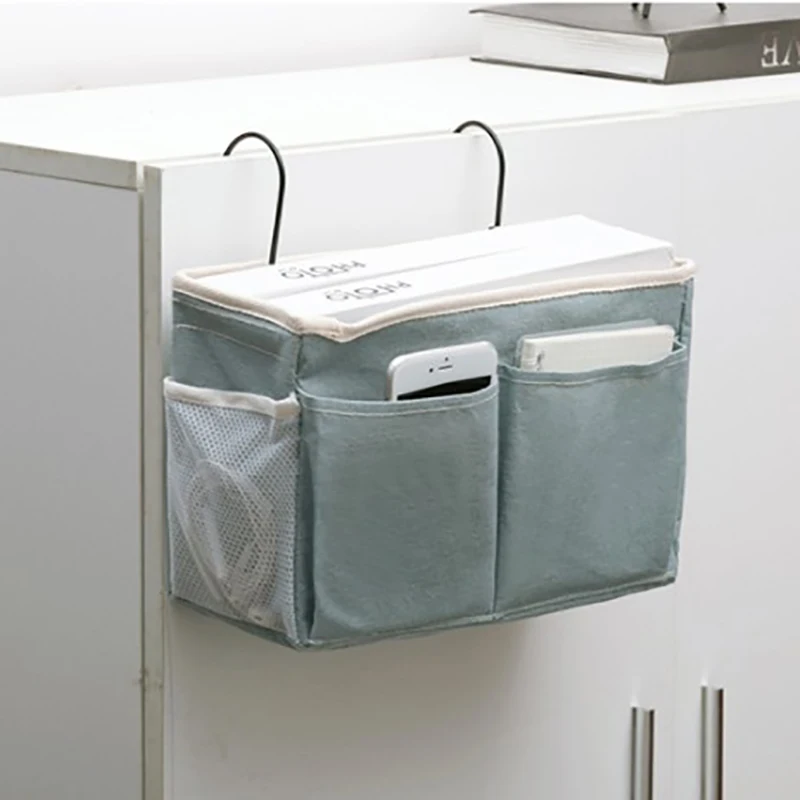 

Bedside Storage Organizer Bed Desk Bag Sofa TV Remote Control Hanging Caddy Couch Storage Organizer Bed Holder Pockets