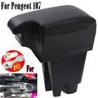 Подлокотник для Peugeot 107, подлокотник с USB, 3 цвета, украшение для автомобиля, аксессуары для путешествий, коробка для хранения