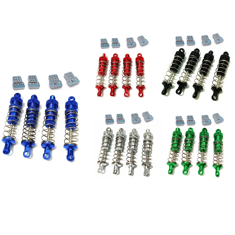 4 шт. металлический амортизатор с удлинителем для WPL C14 C24 MN D90 HS 18301 Wltoys A959 K929 Rc