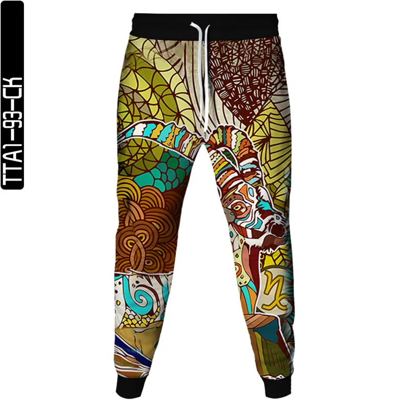 

Fall 2021 Jogger Men's Casual Pants Brand 3D Pants Animal Print Sweatpants Casual Hip Hop Sweatpants Large Size