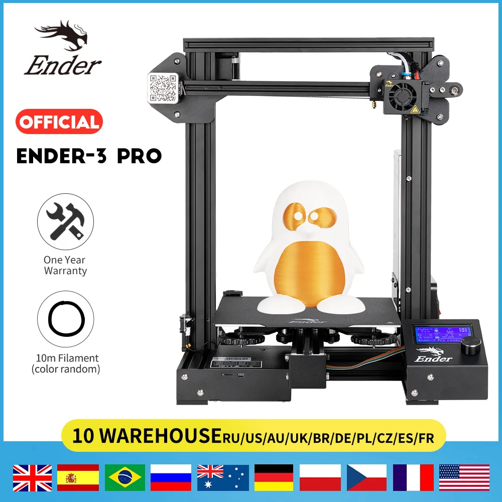 Ender-3 Pro 3D принтер набор Creality Модернизированный Cmagnet сборка пластины MeanWell питание