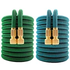 Раздвижной шланг для полива сада, 16-12 футов, гибкая пластиковая труба высокого давления для мойки автомобилей