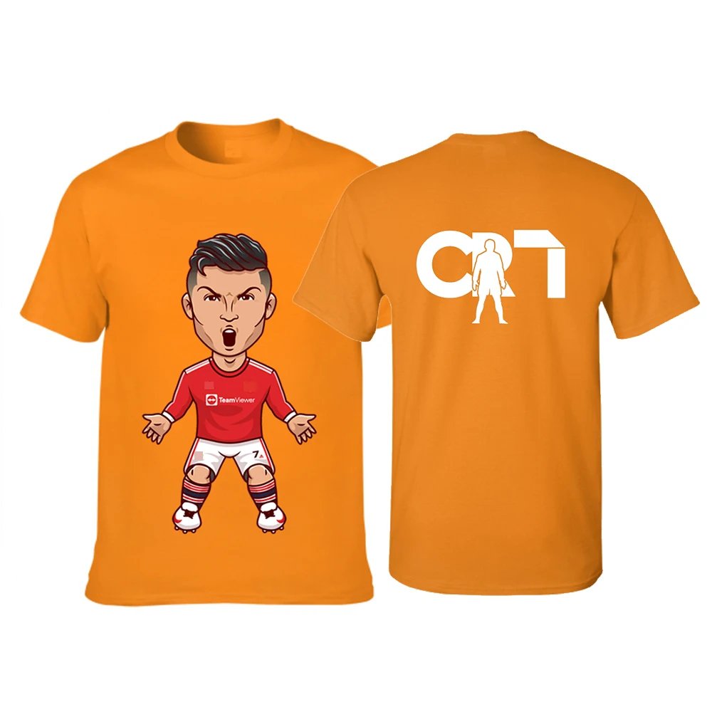 Футболка унисекс с коротким рукавом и 3D-принтом Криштиану Роналду | Мужская