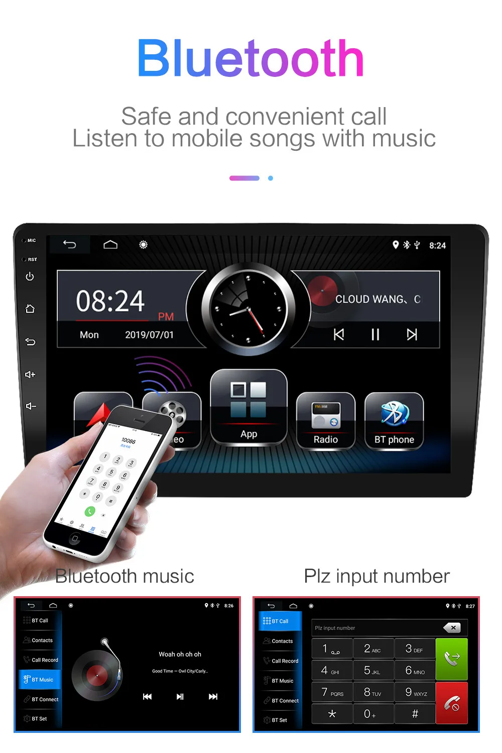 Android 9,0 автомобильный gps-навигатор для Mazda 2 Jinxiang DE Third generatio 2007 2008 2009 2010 2011- Автомобильный Радио мультимедийный плеер
