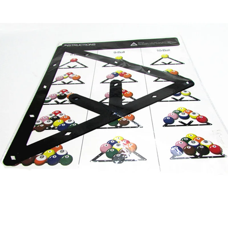

Billiards Magic Rack Holder Sheet Pool Cue Durable Accessories Black For 8 9 Ball SER88