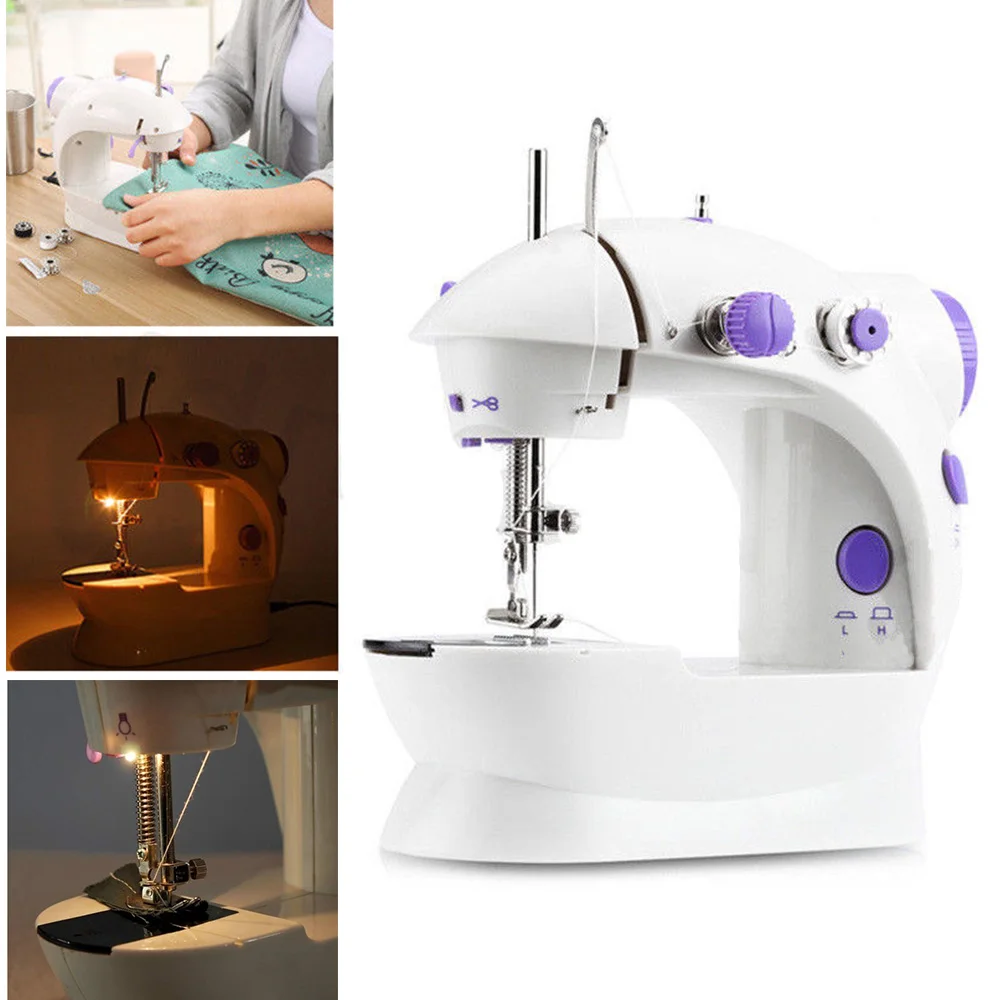 Мини электрические швейные машины Портативные Ручные Швейные для шитья