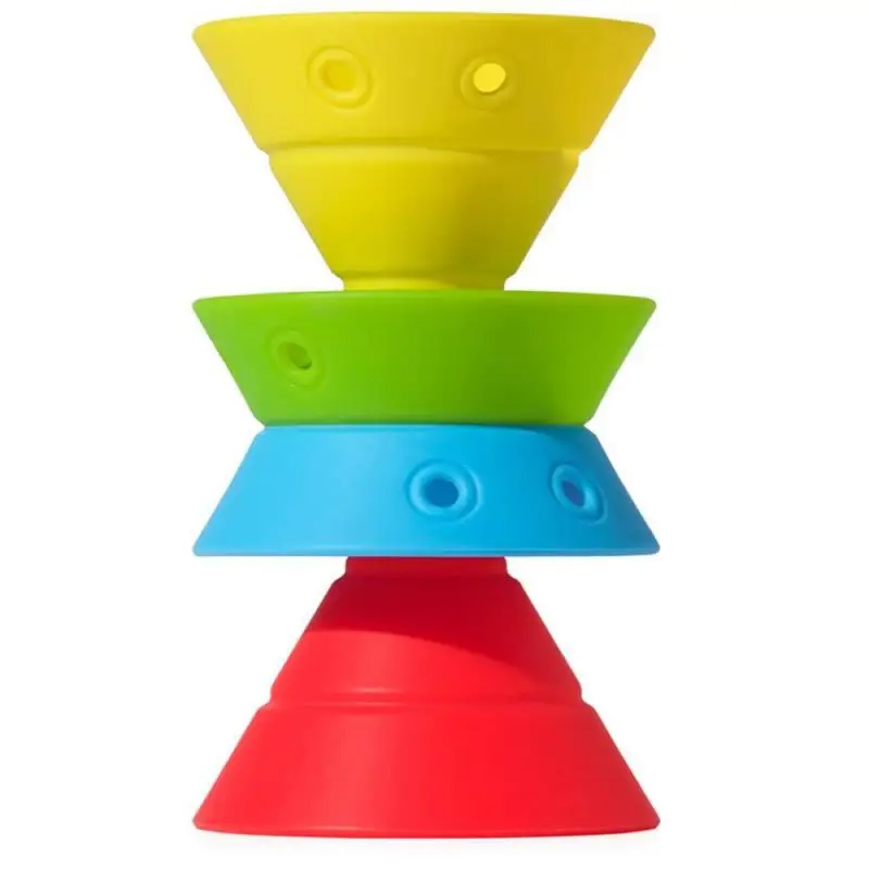 

Boys and Girls Puzzle Leisure Convertible Cone Toys Silicone Variety Cone Building Block Toys Early Intelligence For Baby Gift