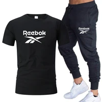 2021 new fashion running mens sports suit mens o neck short sleeved t shirt trousers breathable mens suit mens casual suit