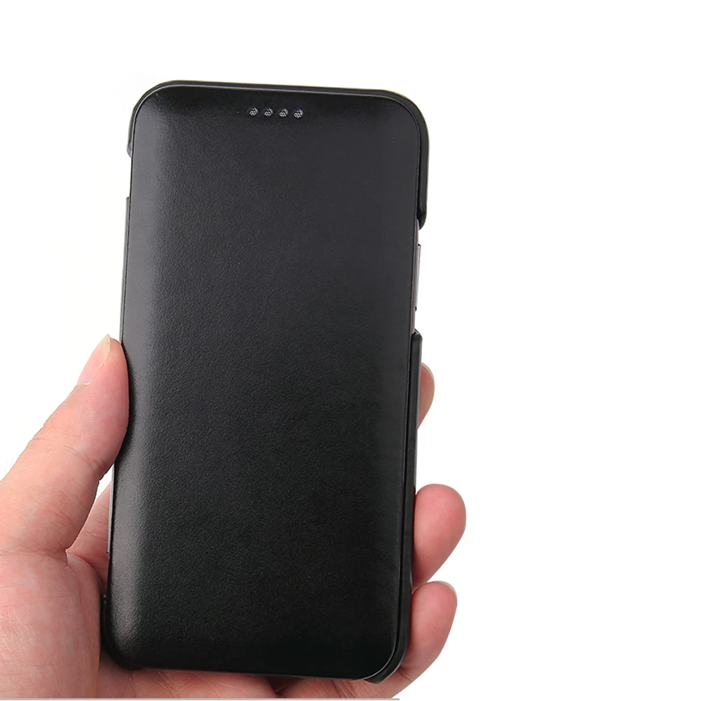 Fierre Shann бренд для iPhone 11 чехол Бизнес натуральная кожа телефона s Магнитная