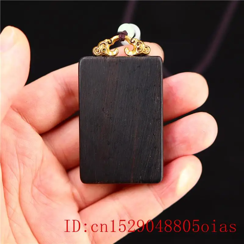 Sandalwood Elephant God Pendant Necklace Collectibles Black Jewelry Natural Gifts Charm Carved Amulet Fashion Chinese | Украшения и