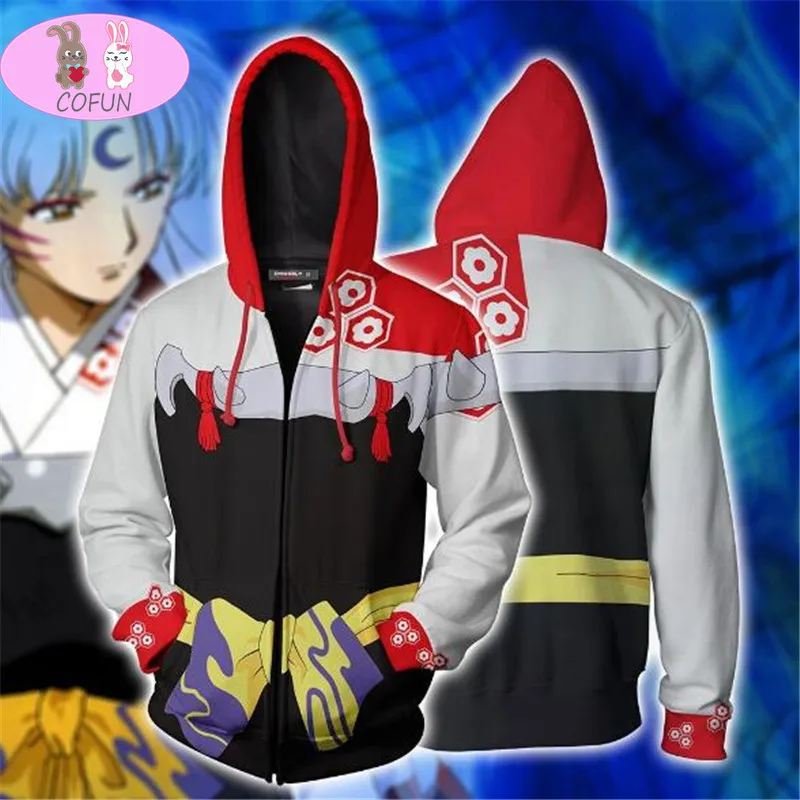 

COFUN аниме Inuyasha Косплей Sesshoumaru Толстовка для мужчин и женщин повседневный спортивный свитер Новинка