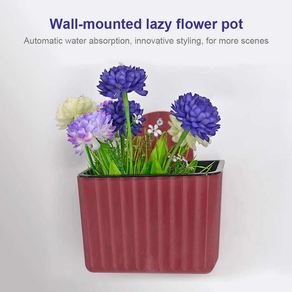 Настенный цветочный горшок настенный пластиковый бонсай для офиса домашнего