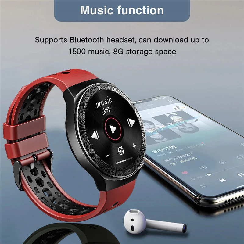 gejian bluetooth call smart watch men 8g memory card music player smartwatch for xiaomi huawei phone waterproof fitness watches free global shipping