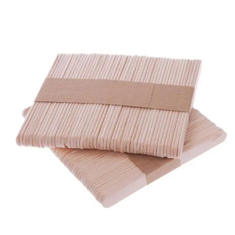 

50 Pcs/Set Popsicle Sticks Natural Wooden Pop Popsicle Sticks Wood Craft Ice Cream Sticks Popsicl Accessorios Kitchen Tools