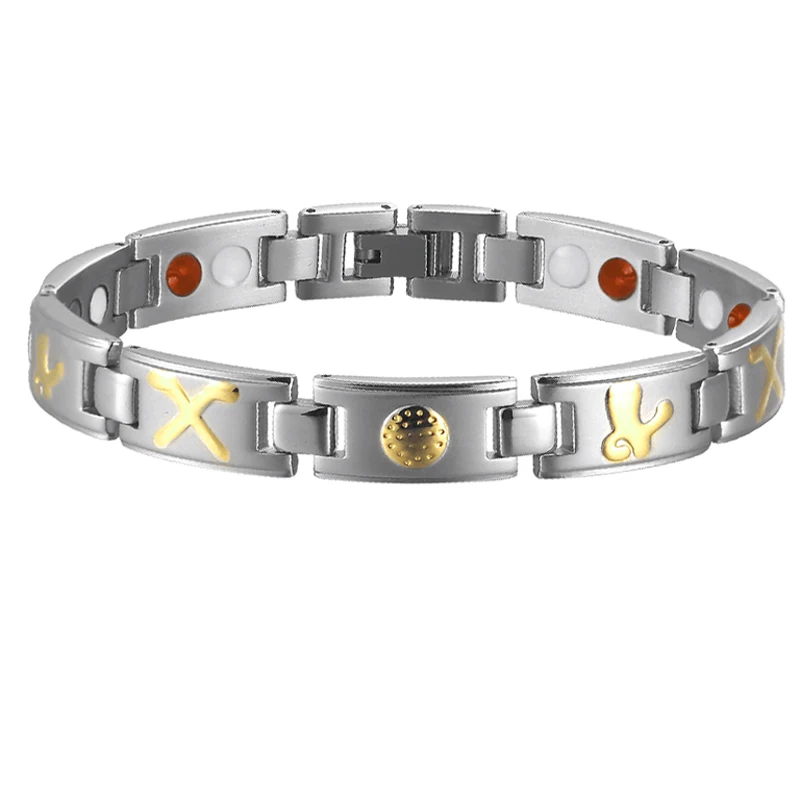 Элегантный Гольф энергии магнитные браслеты из нержавеющей стали для мужчин и