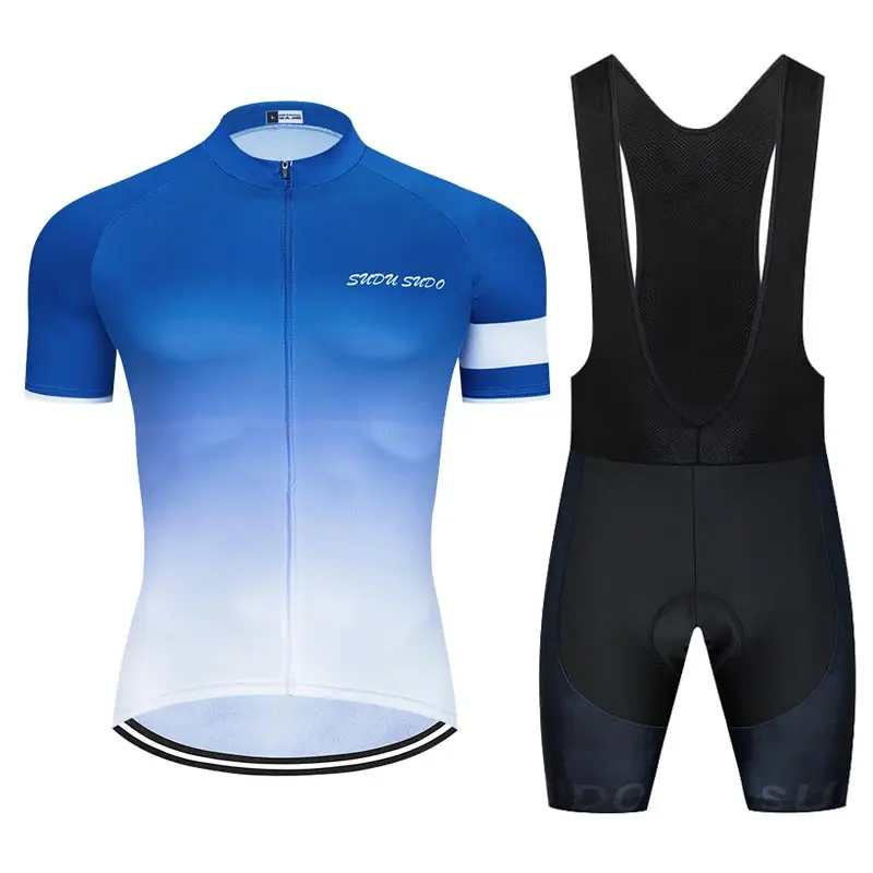 

SISVIP 2020 Pro Summer Cycling Jersey Set Mountain Bike Clothing MTB Bicycle Clothes Wear Short Sleeve Ciclismo Men Cycling Set