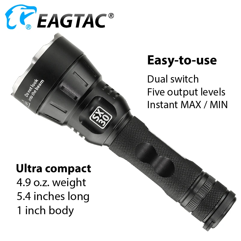 EAGTAC SX30C2 комплект светодиодный фонарик 2000 люмен 553 м междугородние 430 часов 5 Режим