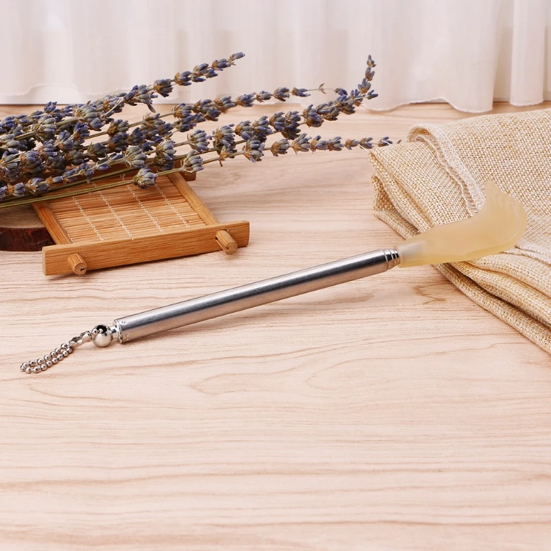 

K0AE Telescopic Stainless Steel Backscratcher Back Head Scalp Foot Self-Massage tool