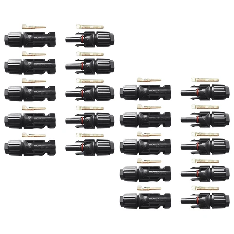 10 пар штекерных разъемов GINCNCN панели солнечных батарей 30 А 1000 В для кабеля PV 2,5/4/6 мм аксессуары для кабеля