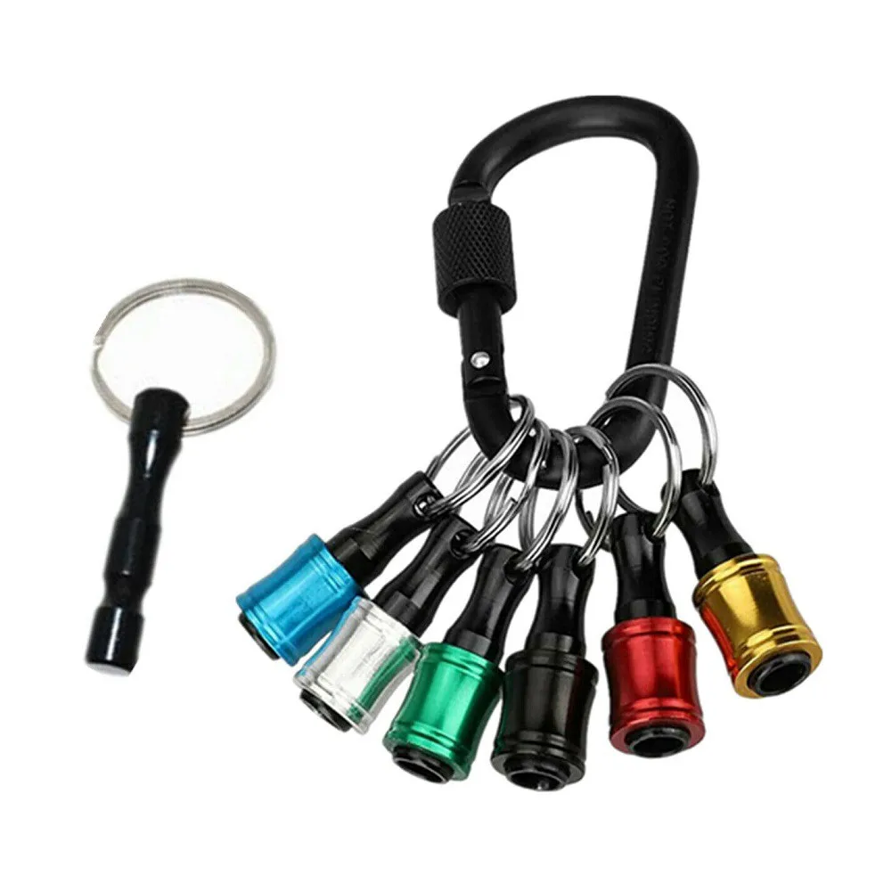 

Driver Keyring Bit Holder Extension Bar Screwdriver Tough 6Colors 7pcs