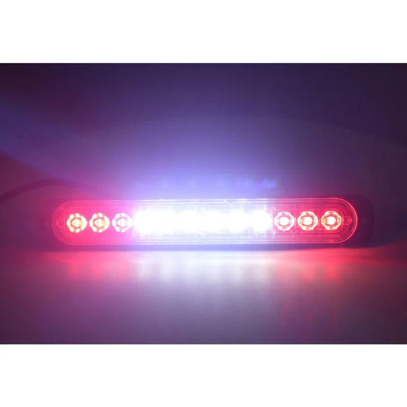 4x12LED Янтарный Белый стробоскоп свет грузовик опасности вспышка маяка предупреждающий аварийный свет 12-24 В
