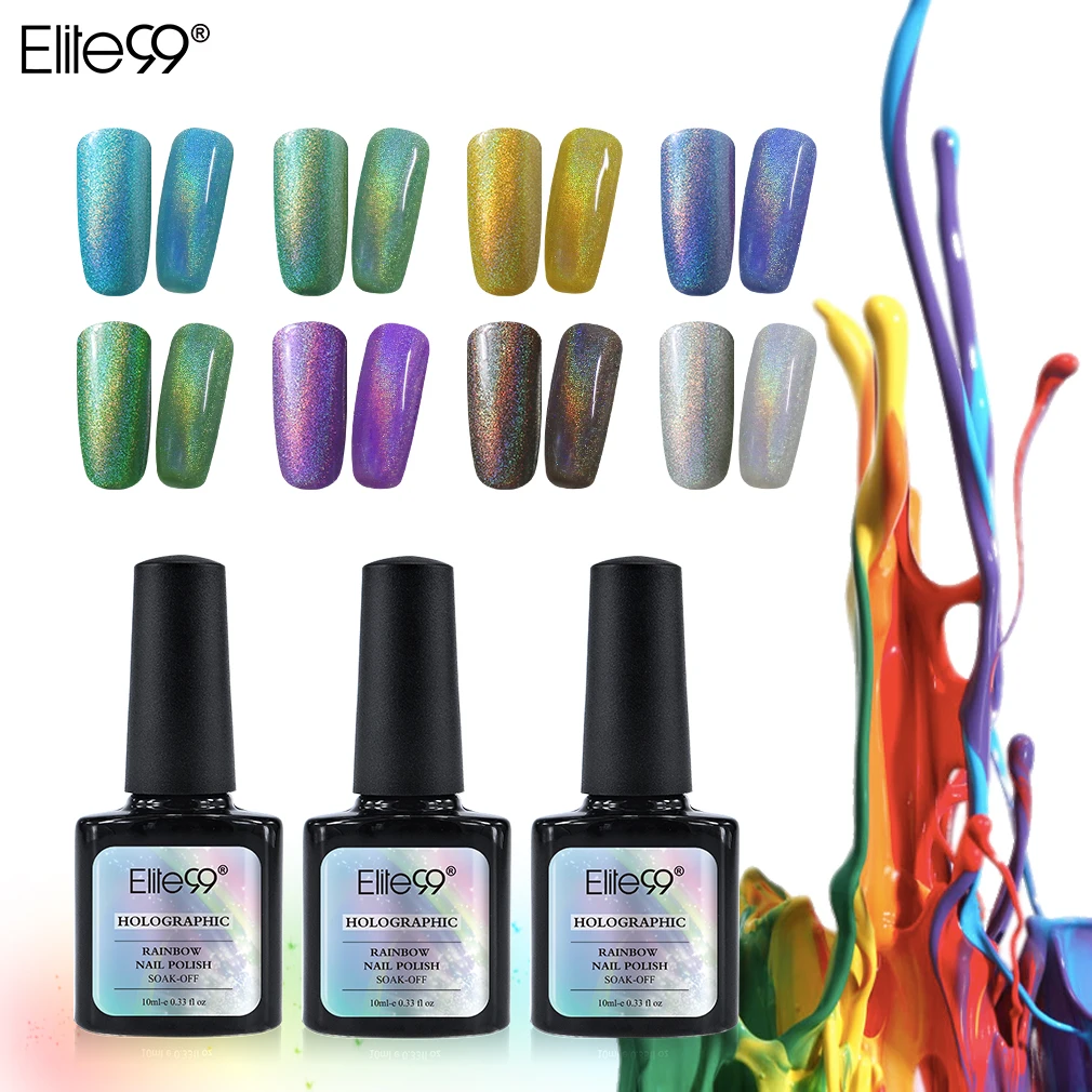 Elite99 10 мл Радужный цвет Гибридный гвоздь лак сухой натуральный для ногтей