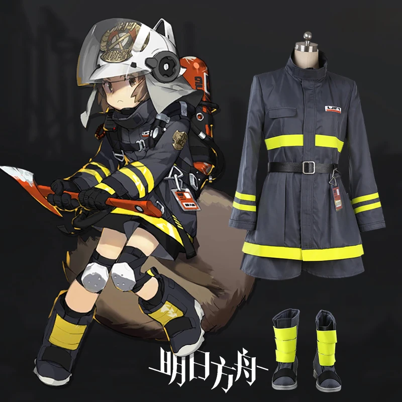 

Anime Game Arknights Shaw Revision Cosplay Costume Jacket Shorts Belt Gloves Daily Carnival Party Festival Uniform Brand New