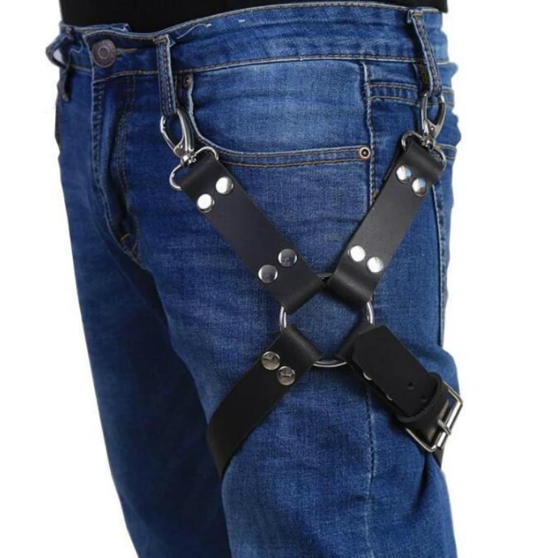 Новый пояса для мужчин и женщин сапоги до бедра кожаные черные брюки чулок Нижнее